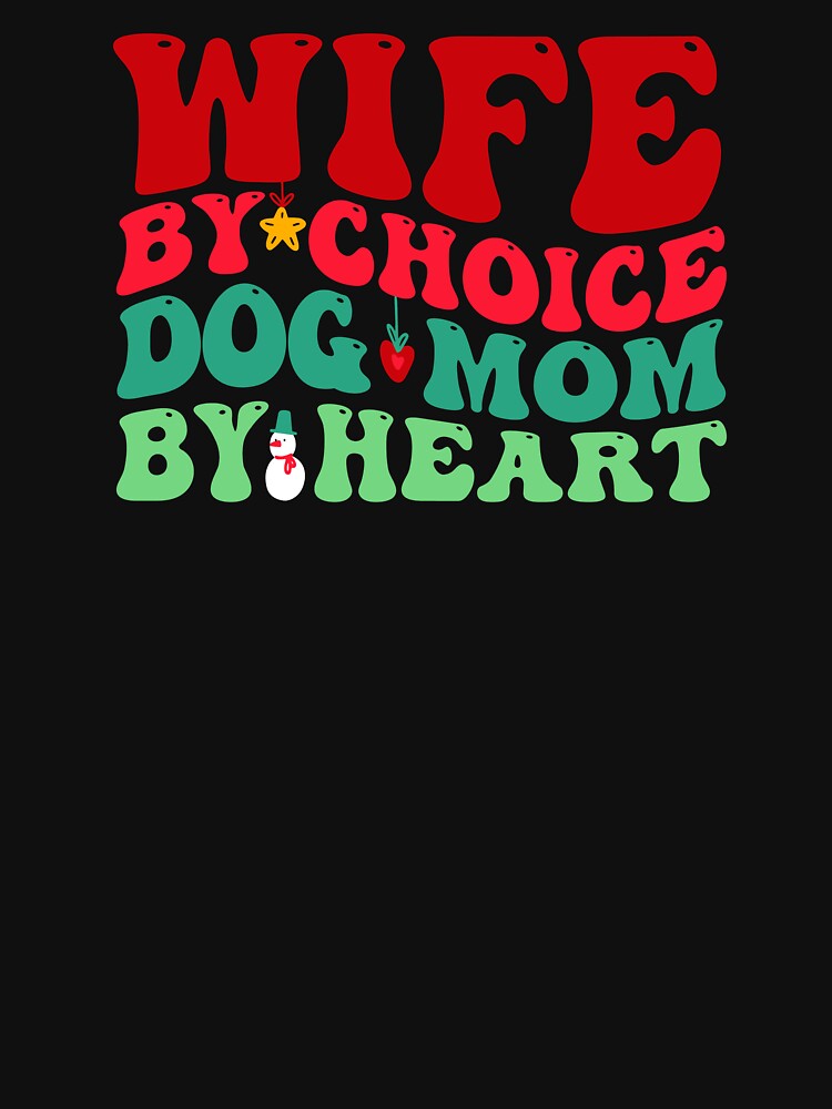 Dog Mom Wife Christmas Mama Xmas Funny Groovy by aymanehammi