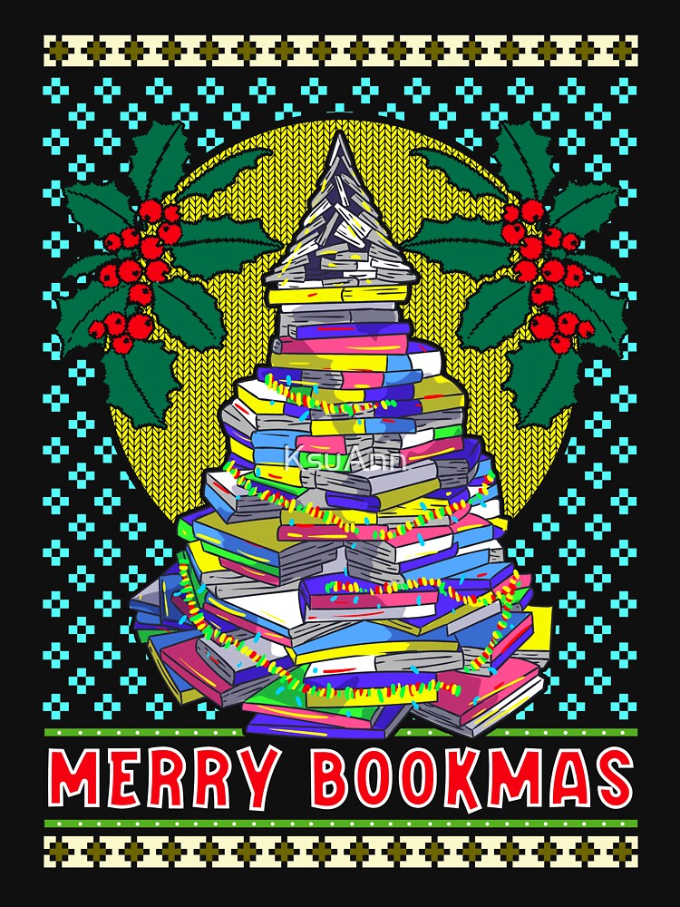 Funny Book Gifts Men Women Kids Bookworm Book Ugly Christmas by KsuAnn