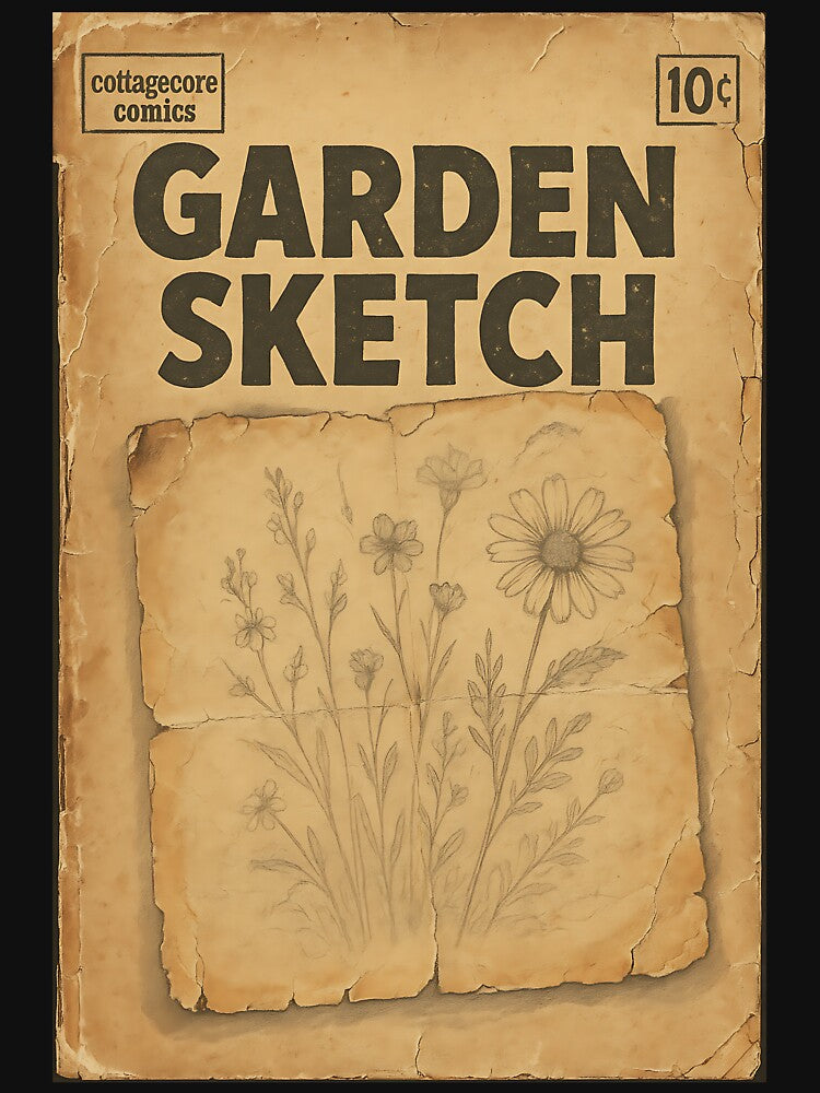 Cottagecore Ephemera: Garden Sketch by bapupa
