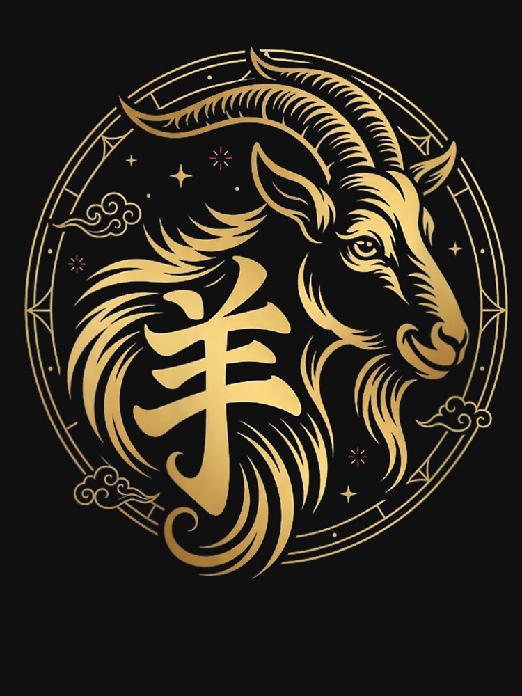 Year of the goat 2027 Character Chinese New Year by BASKF