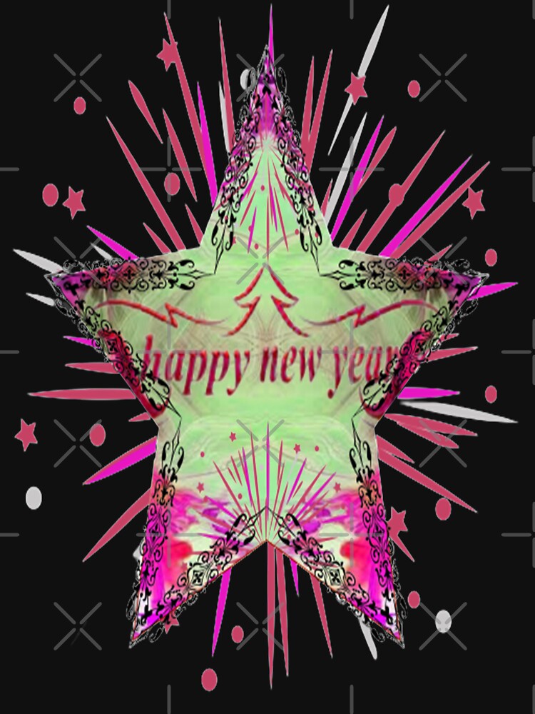 Colorful Bold Happy New Year Abstract Pattern, 3,Howdy New Year,New Years Celebration, New Years Eve Countdown by Adri Barnard
