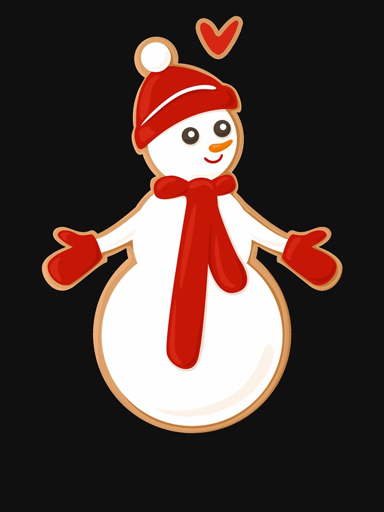 Christmas Gingerbread Snowman Cookie by Gemmazzurra