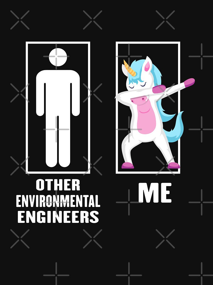 Funny Unicorn Dabbing Other Environmental engineer Me, Environmental engineer Dad Husband Birthday Christmas Gift by xlnv