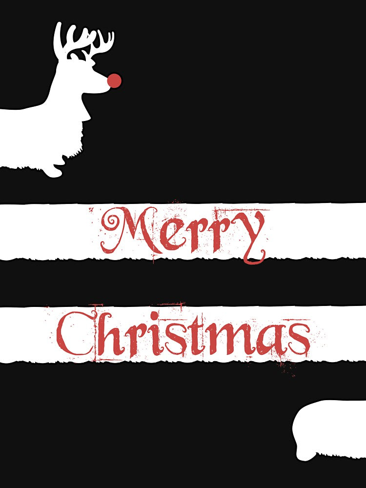 Merry Christmas Dachshund sausage dog Xmas by MGO-Design