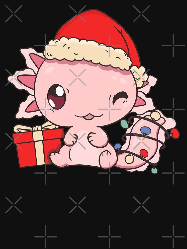 Axolotl Christmas Lights I by Lemon Pepper