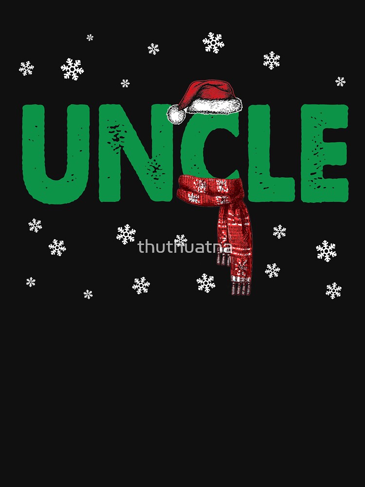 Uncle T-Shirt Christmas Santa Hat Family Matching Pajamas by thuthuatna