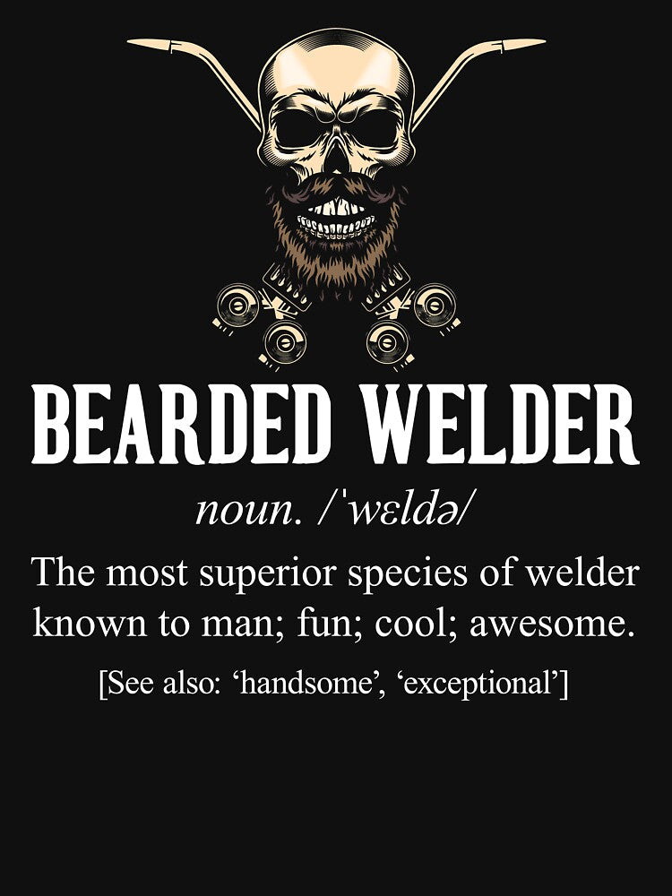 Bearded Welder Definition Tshirt by SunsetGloww