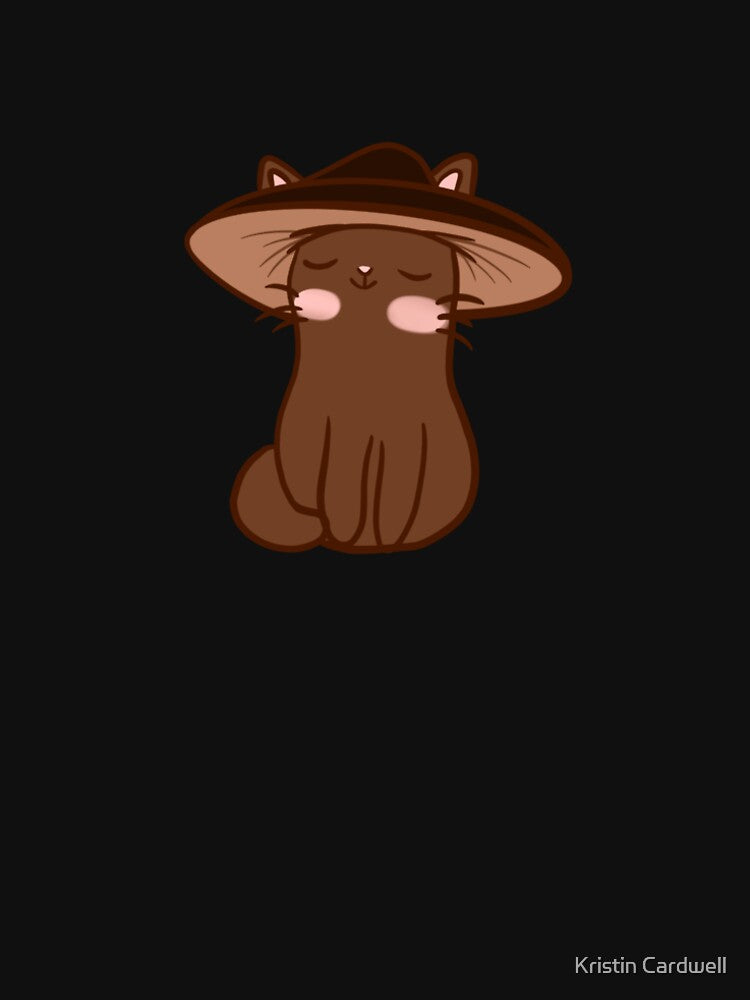 Brown Mushroom Kitty by Kristin Cardwell