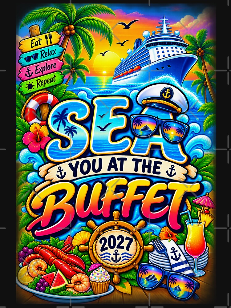 TRAVEL COLLECTION - FAMILY CRUISE - TRAVEL COLLECTION - SEA YOU AT THE BUFFET • 2027 by WheelieGdArt