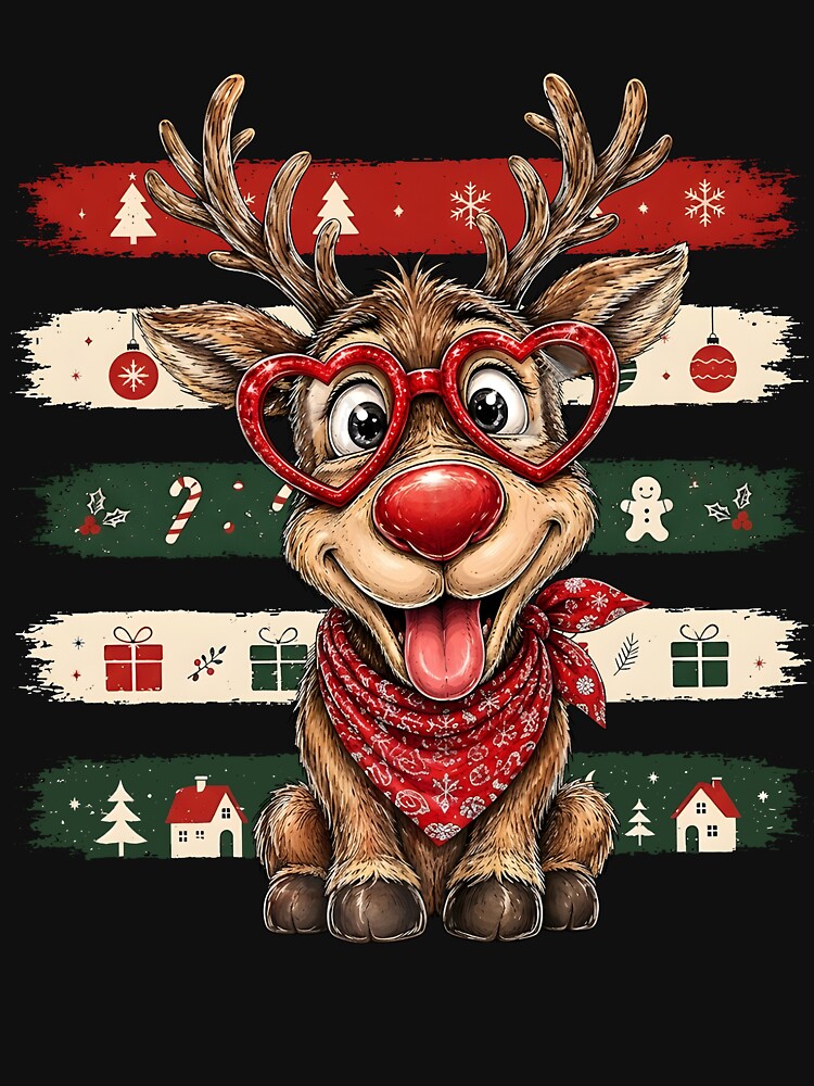 Adorable Reindeer Christmas Fun Design by cerima
