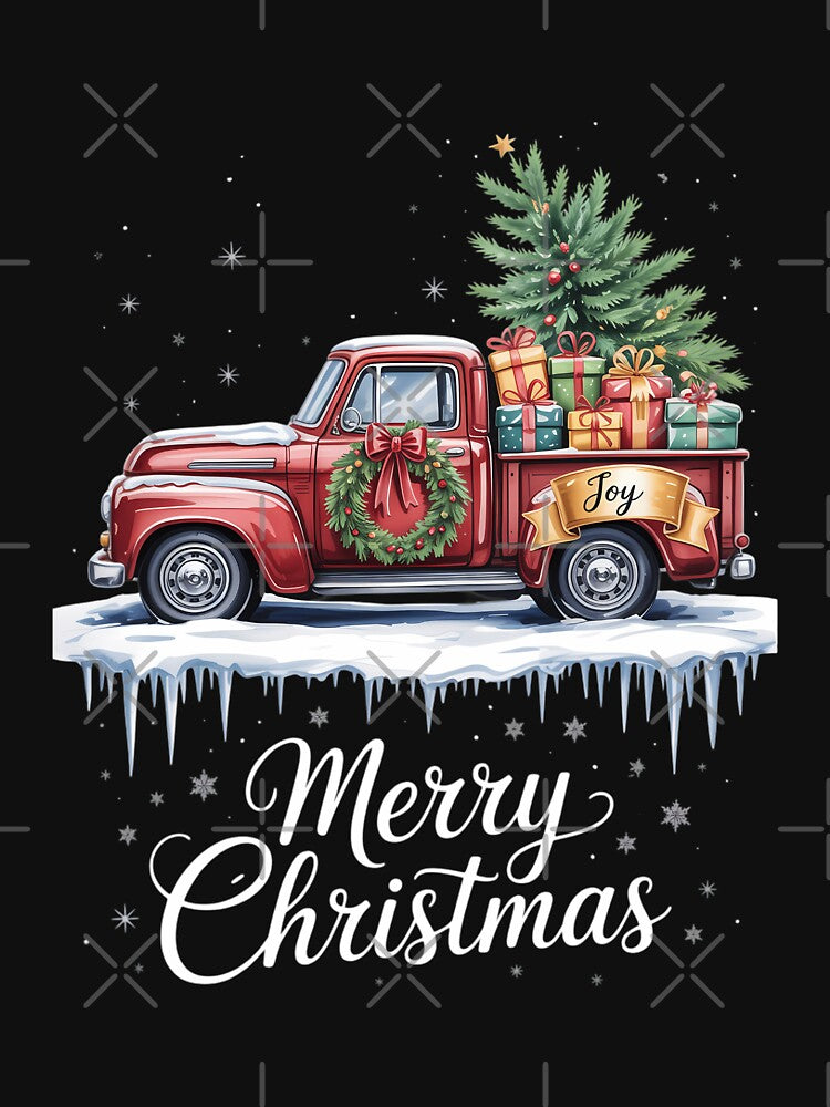 Merry Christmas Red Truck Christmas by brynatshop