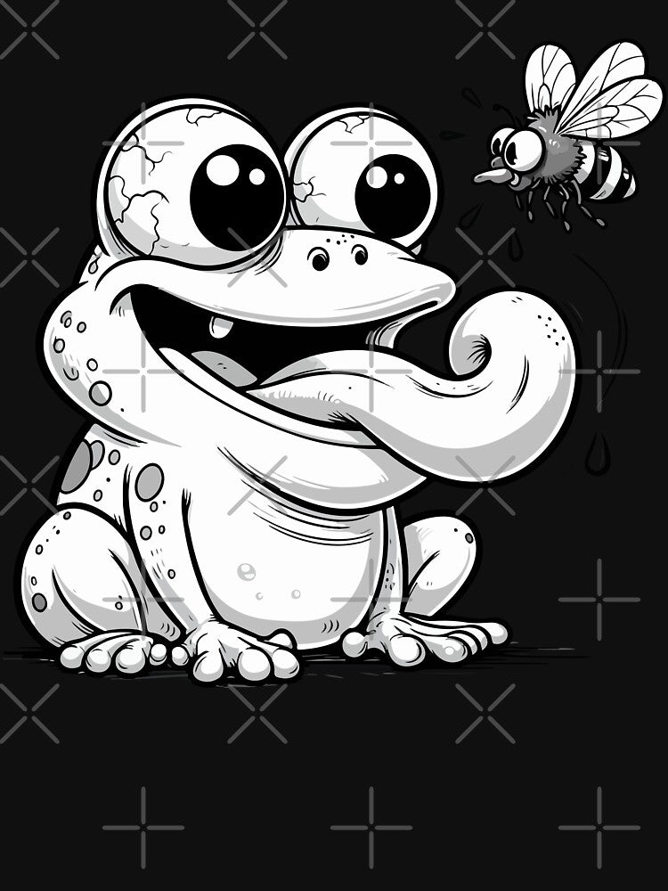 Cute Cottagecore Aesthetic Frog Bee Vintage Graphic by Dapper-Art
