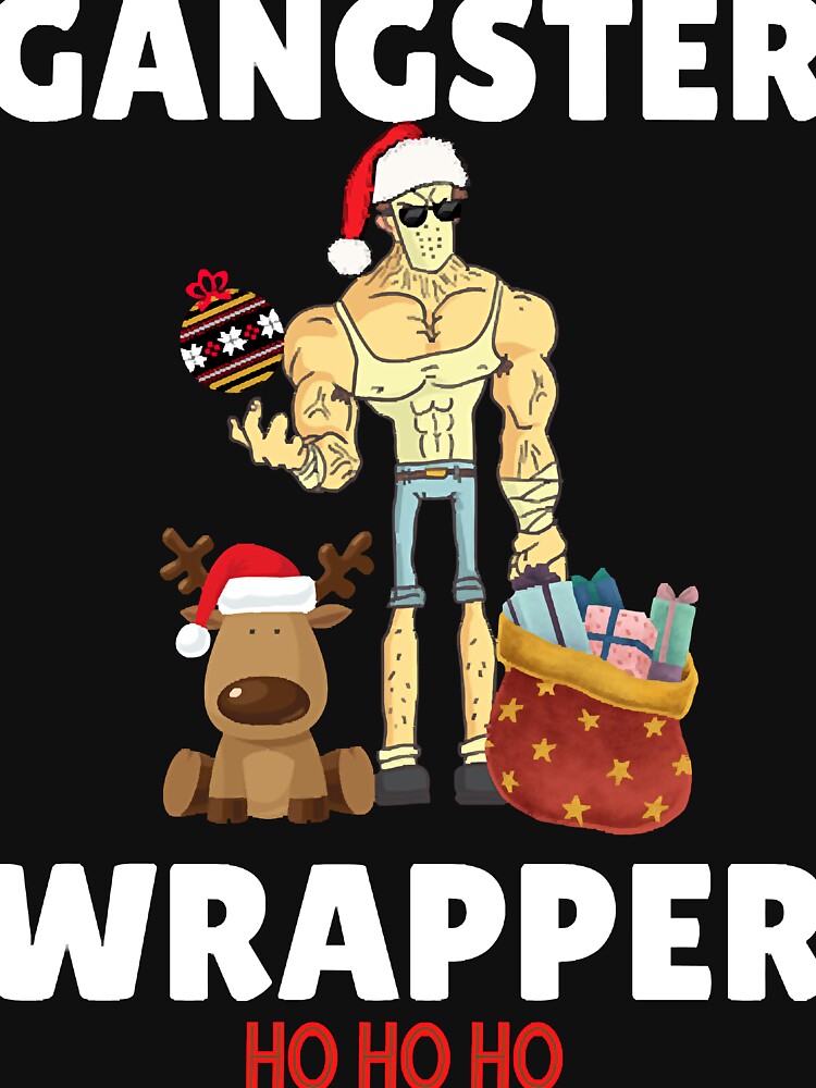 Gangster Wrapper christmas pajamas - Christmas pajamas by EvelettKus