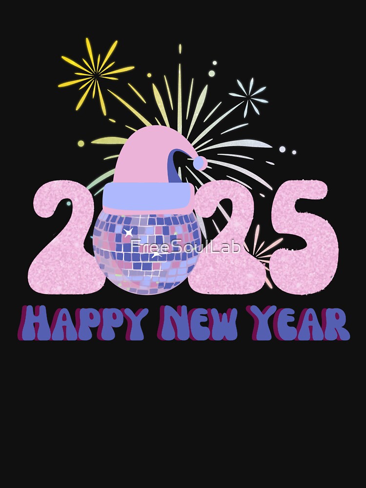 Happy New Year 2025. In the best retro style by FreeSoulLab
