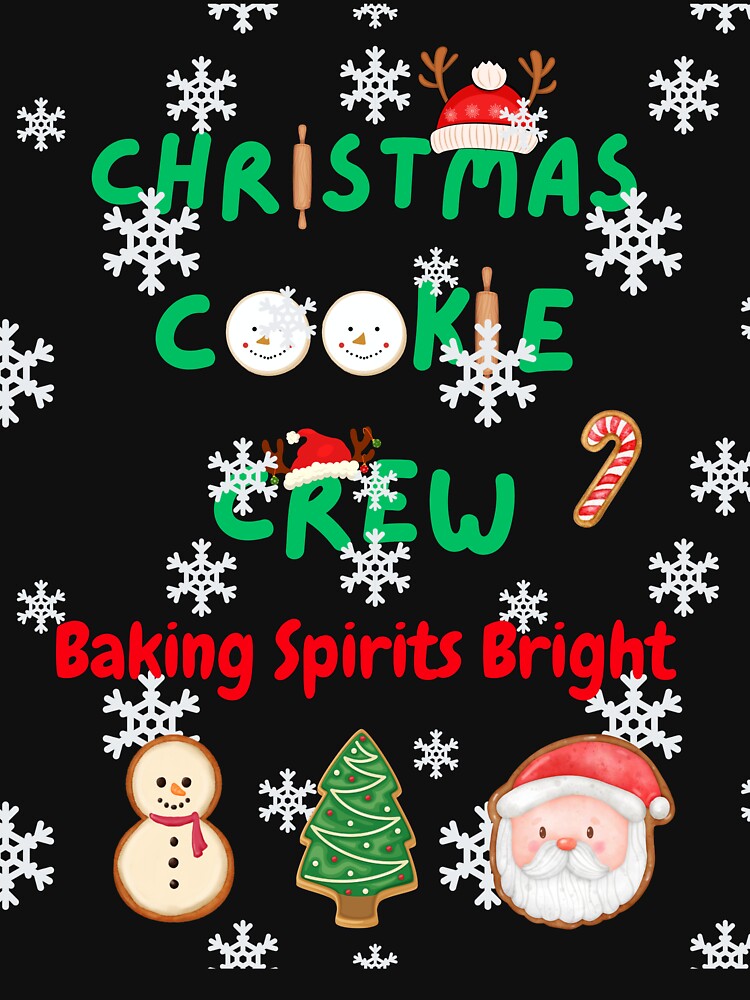 Christmas Cookie Crew Baking Spirits Bright by LuluPrints72