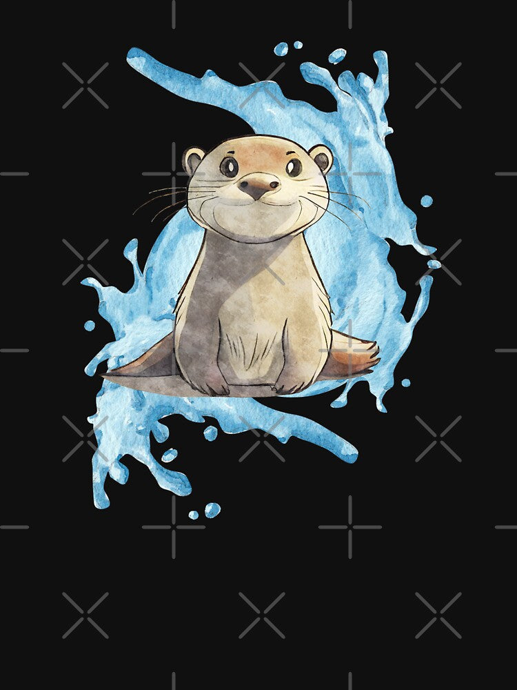Cute Otter T-Shirt and Gifts For Otter Lover, Animal Lover by Kenny789