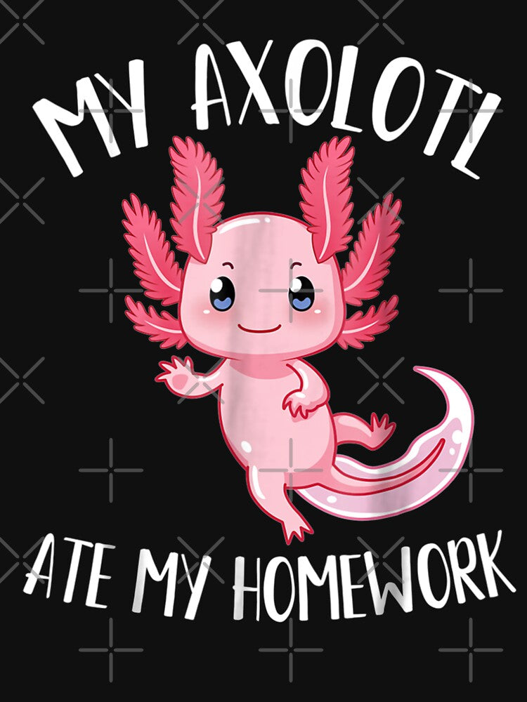 My Axolotl Ate My Homework For Axolotl Lovers by ViorelFilat