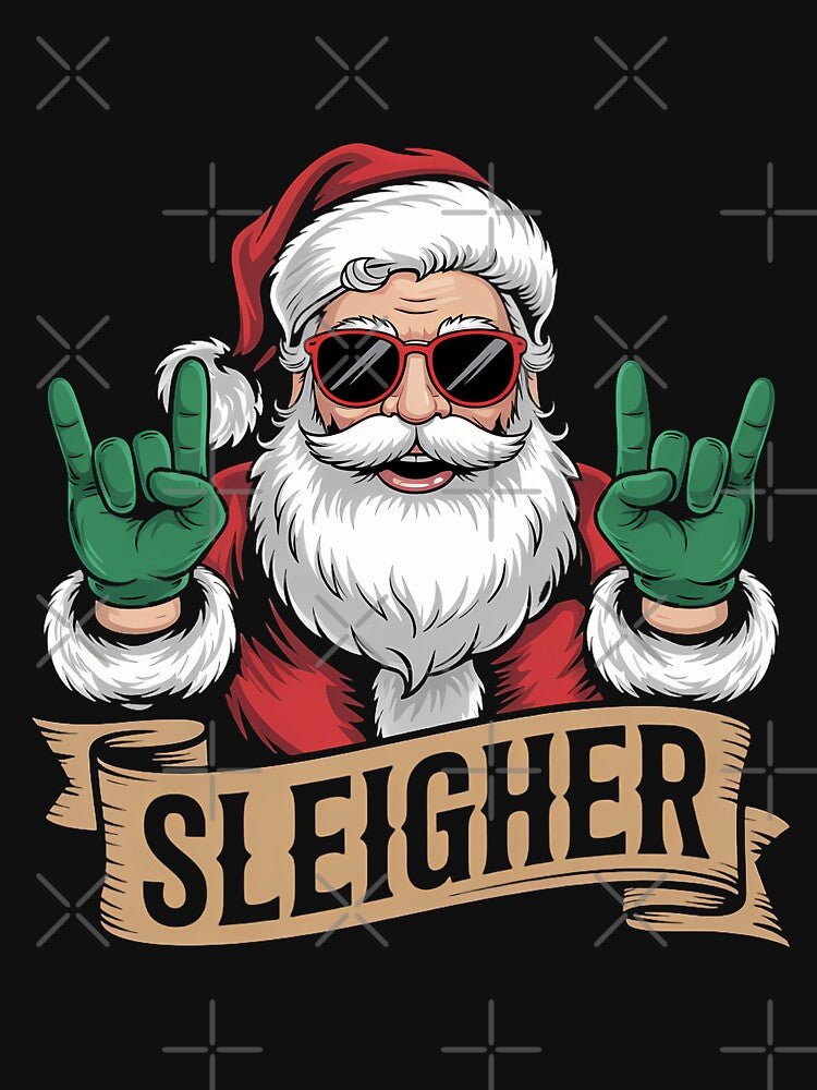Christmas Santa Rock Xmas by CookWorldLaughs