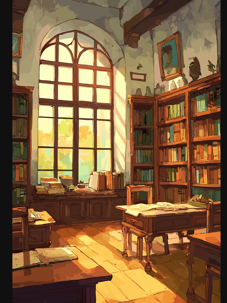 Scholar's Sanctuary Academic Settings - Light Academia Aesthetic by bapupa