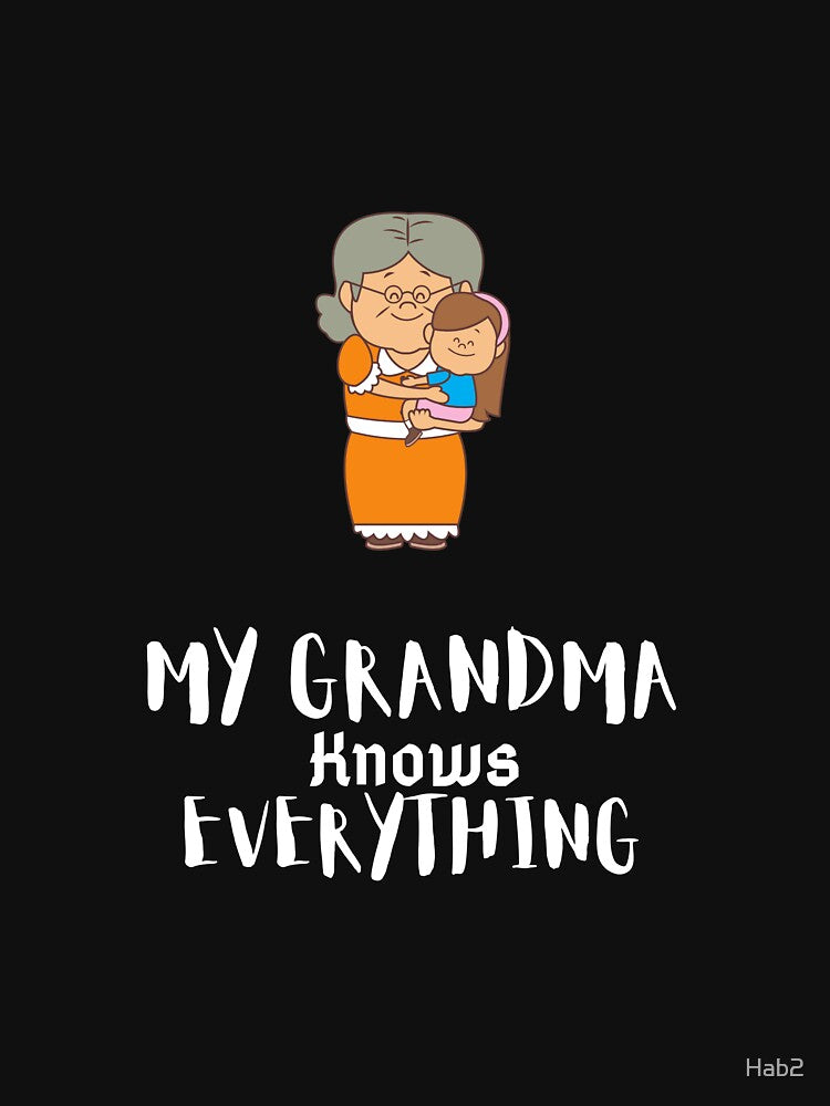 Grandma knows everything . Orange and black by Hab2