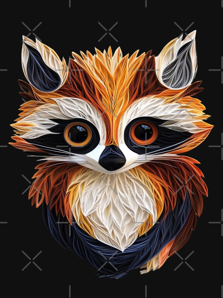 Cute Kawaii Raccoon by PrintsByFrank