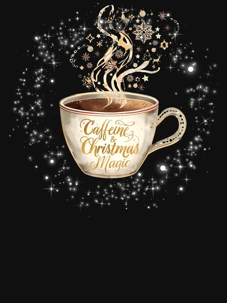Christmas Coffee Mug – Caffeine & Christmas Magic by zboro-art