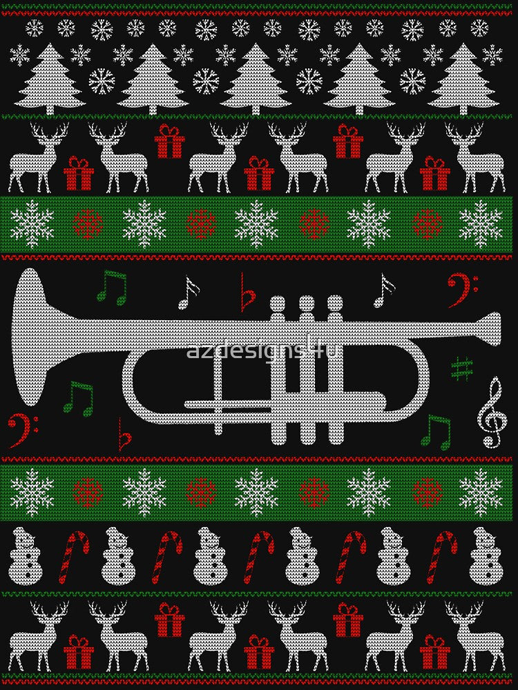 Ugly Trumpet Christmas Sweater by azdesigns4u
