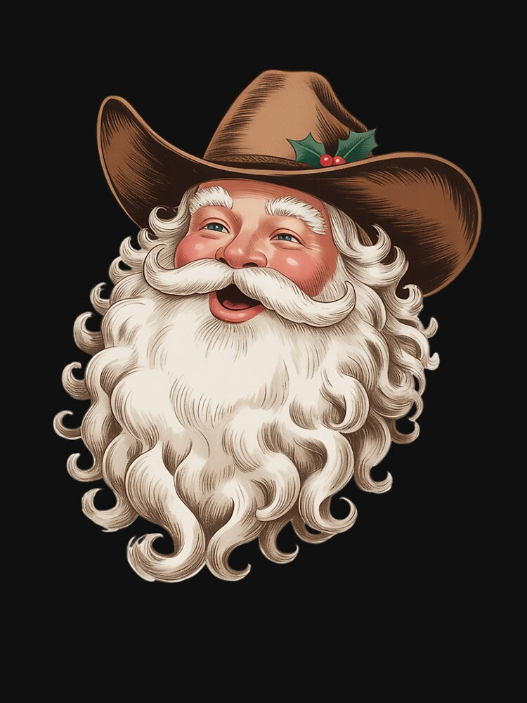 Santa Cowboy Western Christmas Xmas Holiday by FranzFriesen