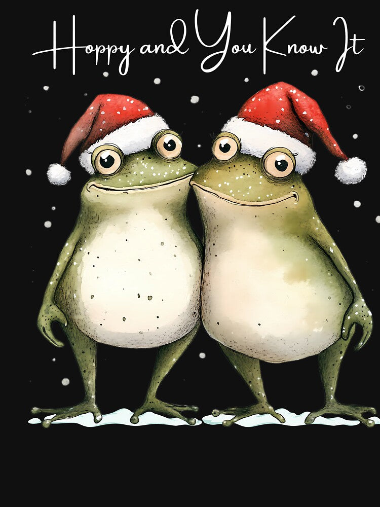 Funny Christmas Frog Hoppy And You Know It Design by MTJ-Mushrooms