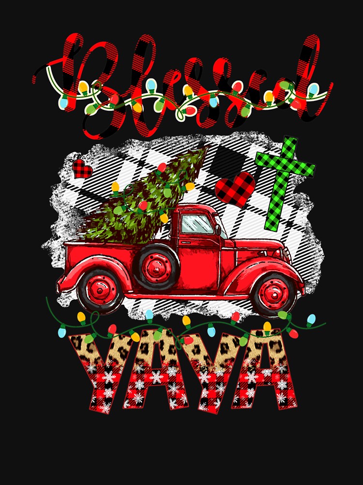 Blessed Christmas Red Truck Gift For Grandma by ainegonza