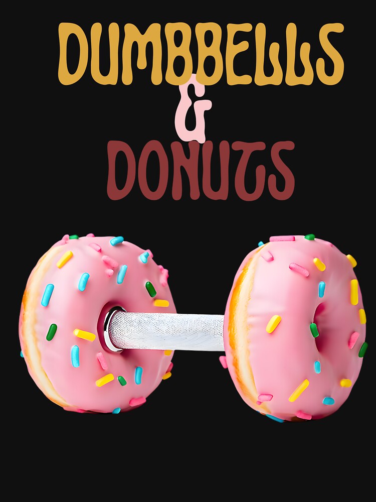 Sweet Gains: Dumbbells & Donuts by BoldPowStudio