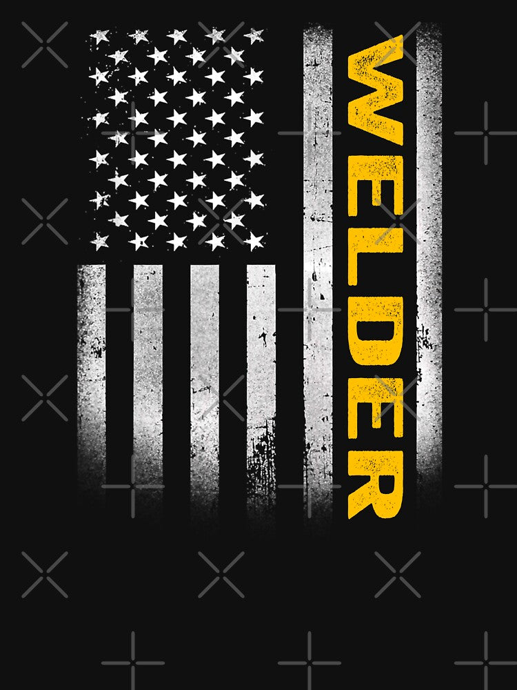 Welder Dad American Flag, Vintage USA Welder American Flag, Welder Dad Mens Womens Girls Christmas Fathers Day Gift by xlnv