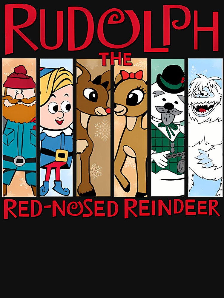 Funny Rudolph Xmas Movie Vintage Christmas Movies by RobynPeckArt