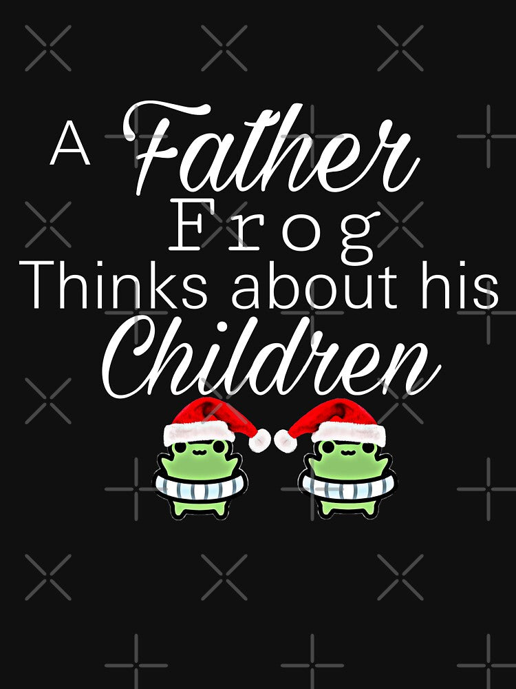 A father frog thinks about his children by salahnewdesign