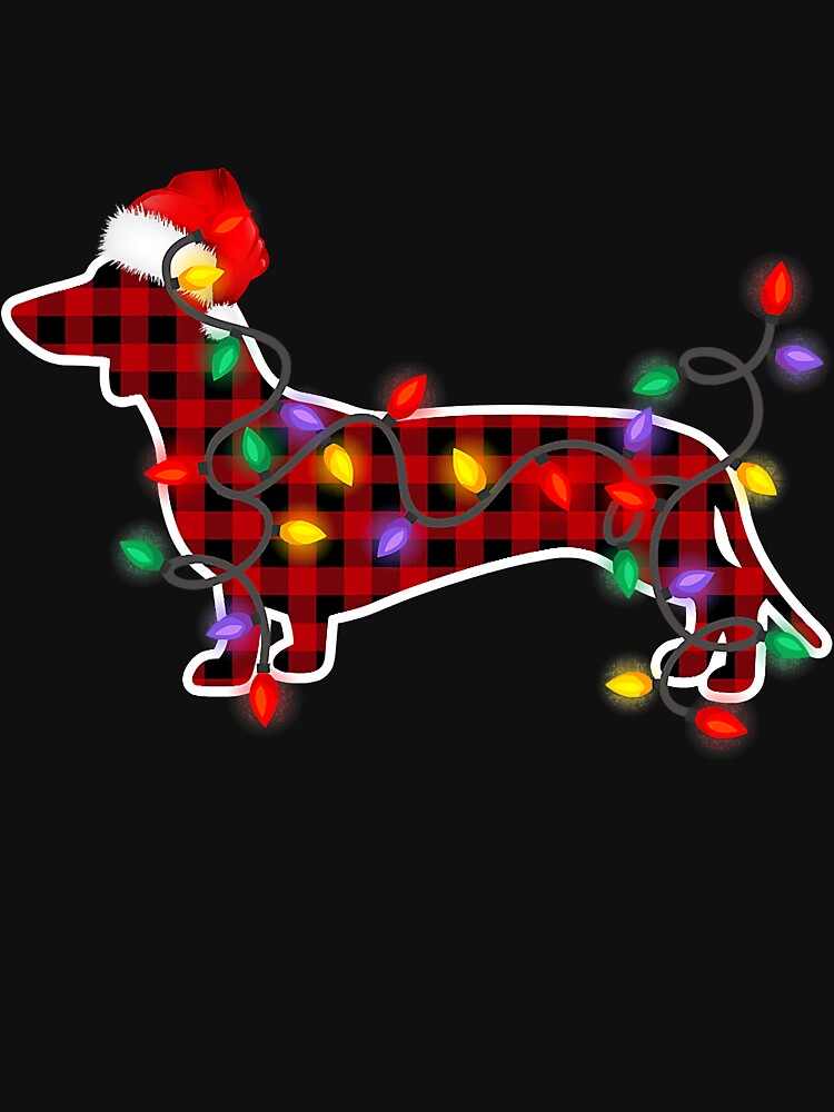 Dachshund Dog Santa Hat Christmas by reyeskhan79