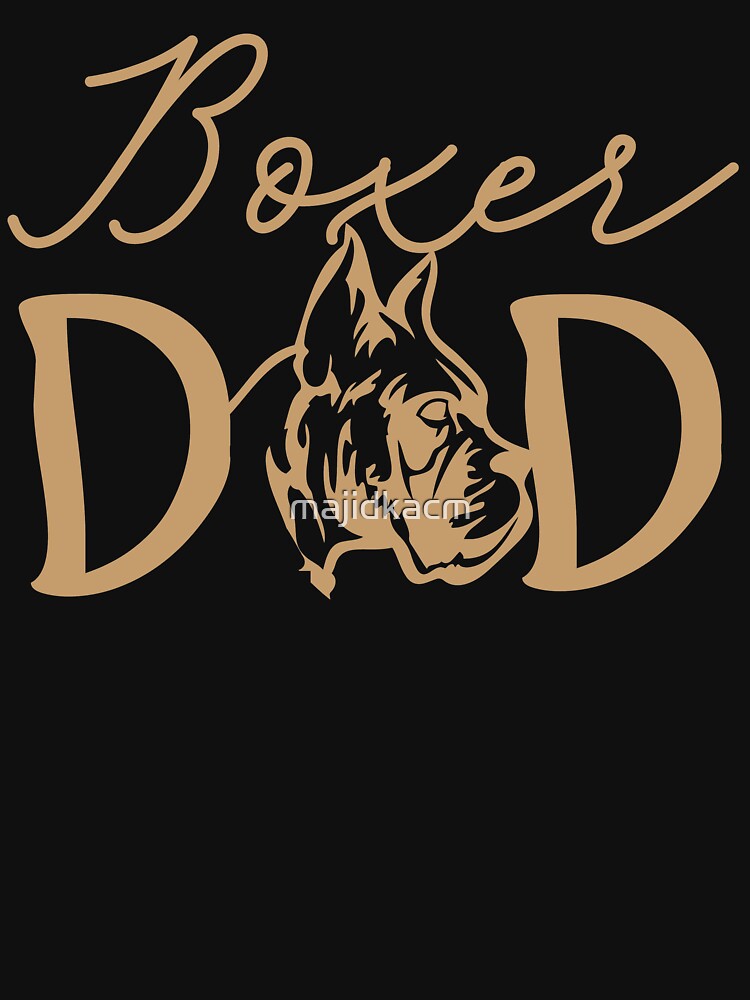 Boxer Dad Rescue Dog Dad Dog Lover Gift by majidkacm