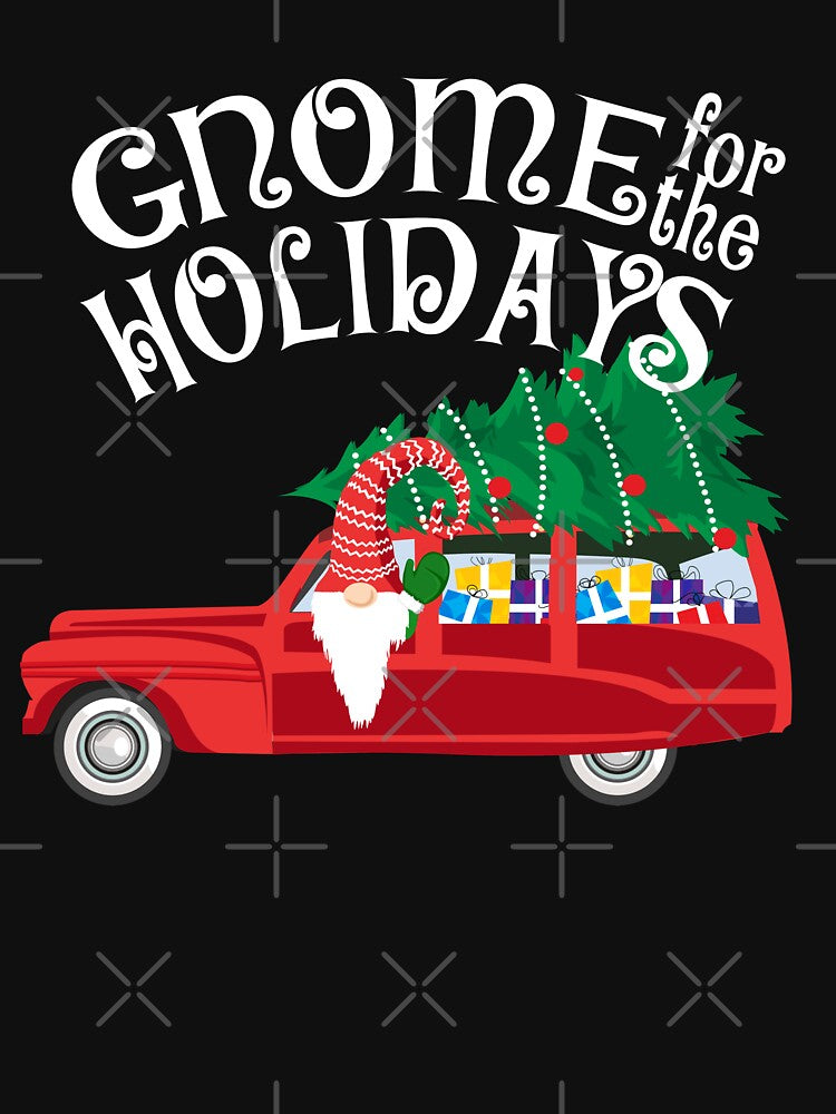 Gnome for the Holidays Shirt Funny Gnome Pun Holiday Tee Cute Christmas Gnome by madeulaugh