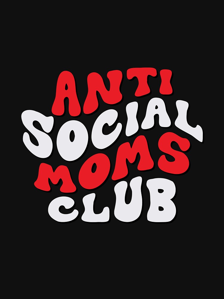 Halloween Anti Social Moms Club Tired Mom Club Funny Mama by clothesy7