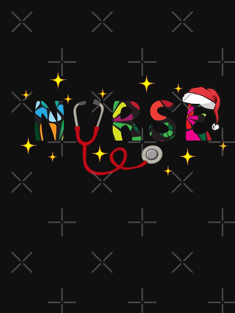 Nurse Stethoscope Santa Hat For Christmas by kimart18