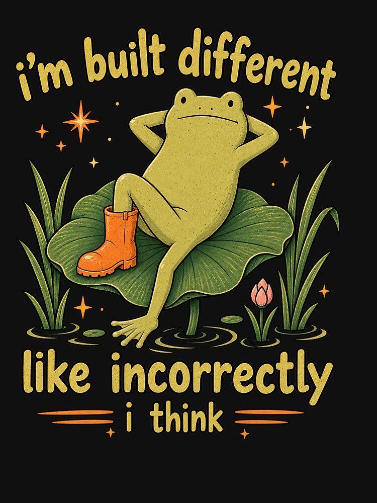 Built Different Like Incorrectly Frog by KireVeronica