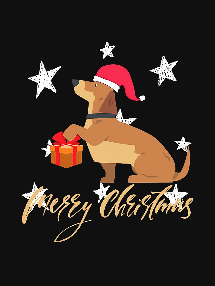 Merry Weiner Christmas Dog Xmas Pajamas by diemha075