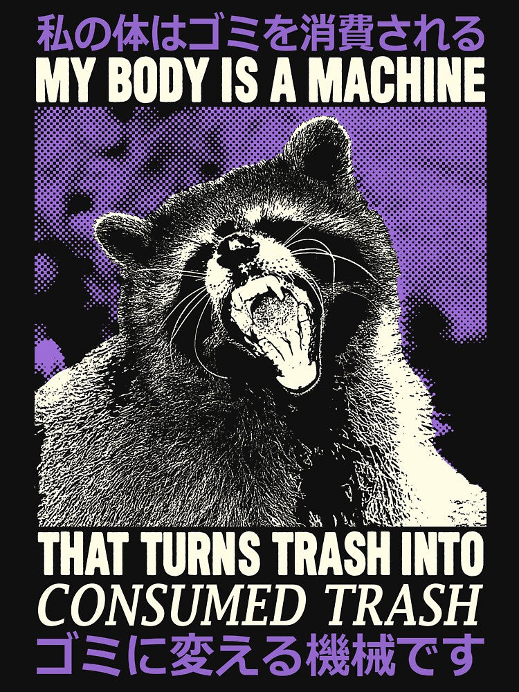 My Body is a Machine Raccoon by VintageMedatsu