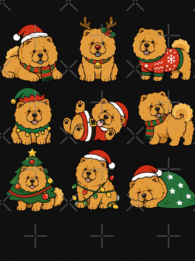 Funny Chow Chow Dog Christmas Holiday Xmas Mom Dad by rafaeltto