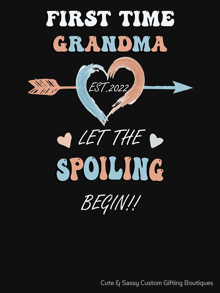 First Time Grandma New Grandmother by Cute & Sassy Custom Gifting Boutiques