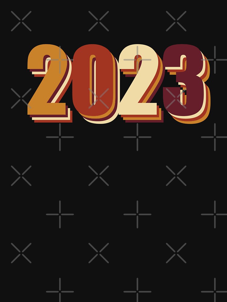2023 Simple style with retro colors. Can be worn in New Year's celebrations with family. party with friends put together as a couple with lovers Or put out to hang out as a group. by P-De-Design