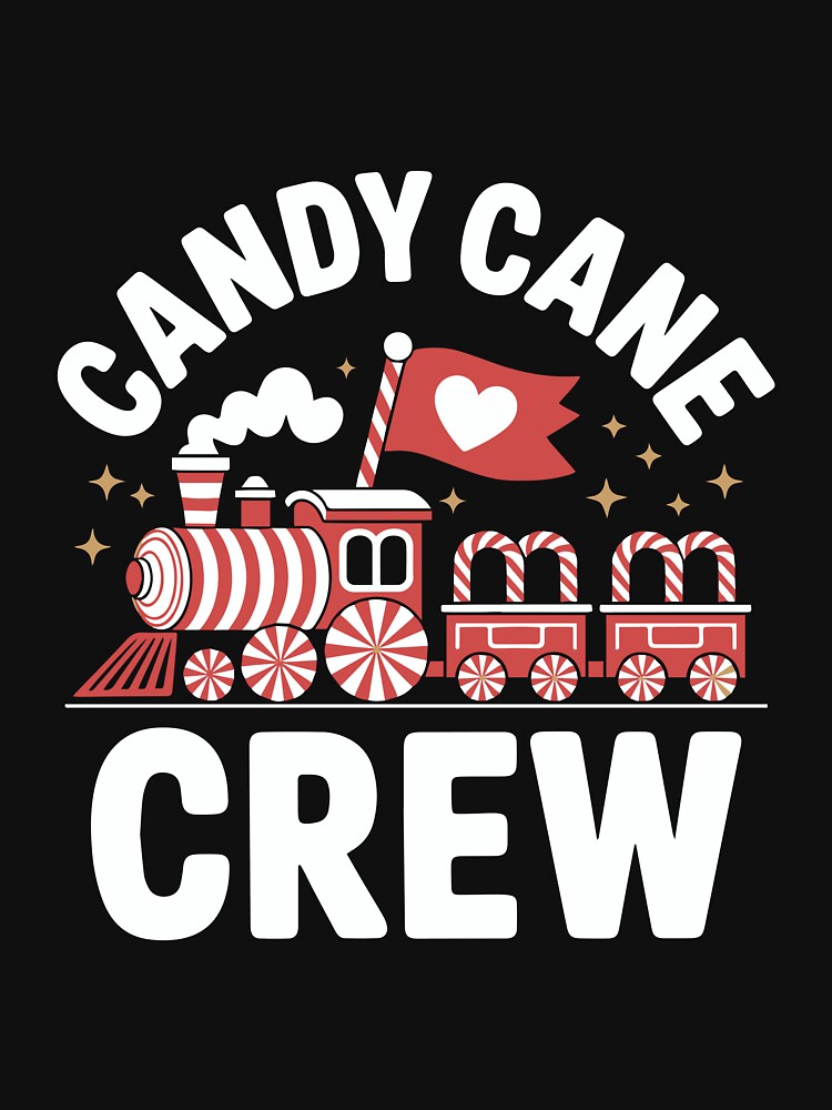 Candy Cane Crew Peppermint Train Christmas Family Men Women Kids by clothesy7