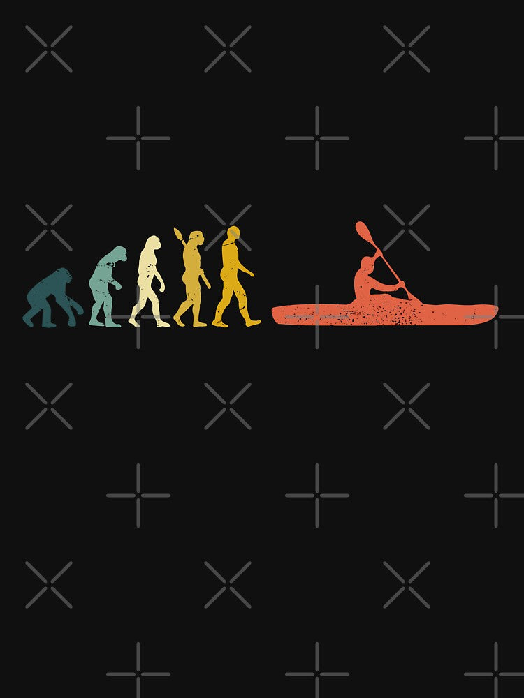 Kayak Canoe Funny Evolution of Man by rafaeltto