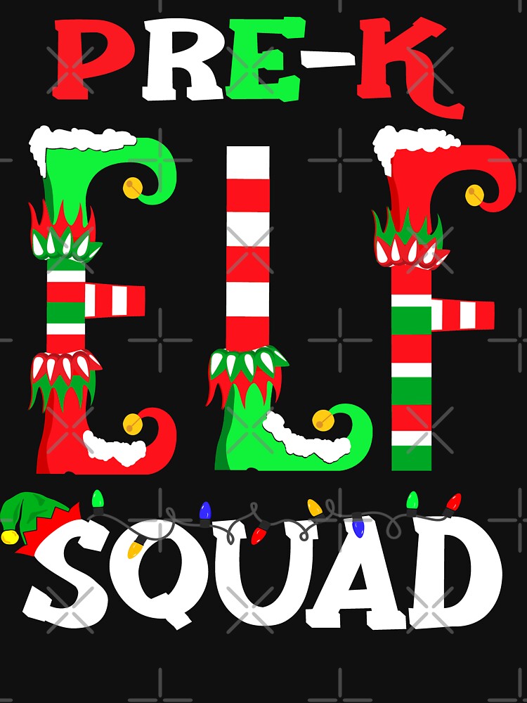 pre kindergarten christmas elf squad shirt , matching christmas pre-k kids shirt by ZAIN JAMAL