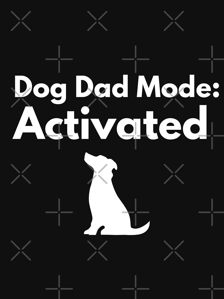 Dog Dad Mode Activated Funny Dog Lover Quote Design for Stickers Shirts and Mugs by Dimitrispoli