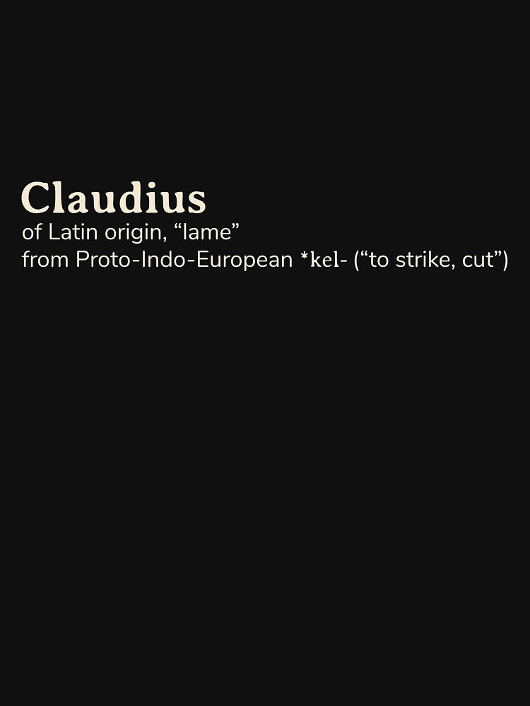 Claudius name etymology by YourNameStory
